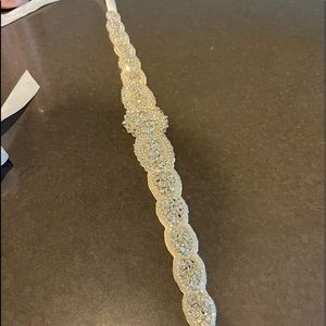 COPY - David’s Bridal Rhinestone ivory sash